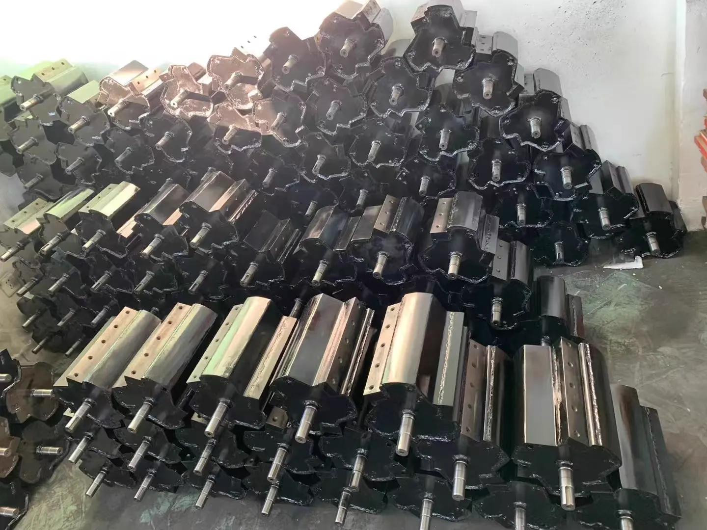 Chipper rotors at the factory